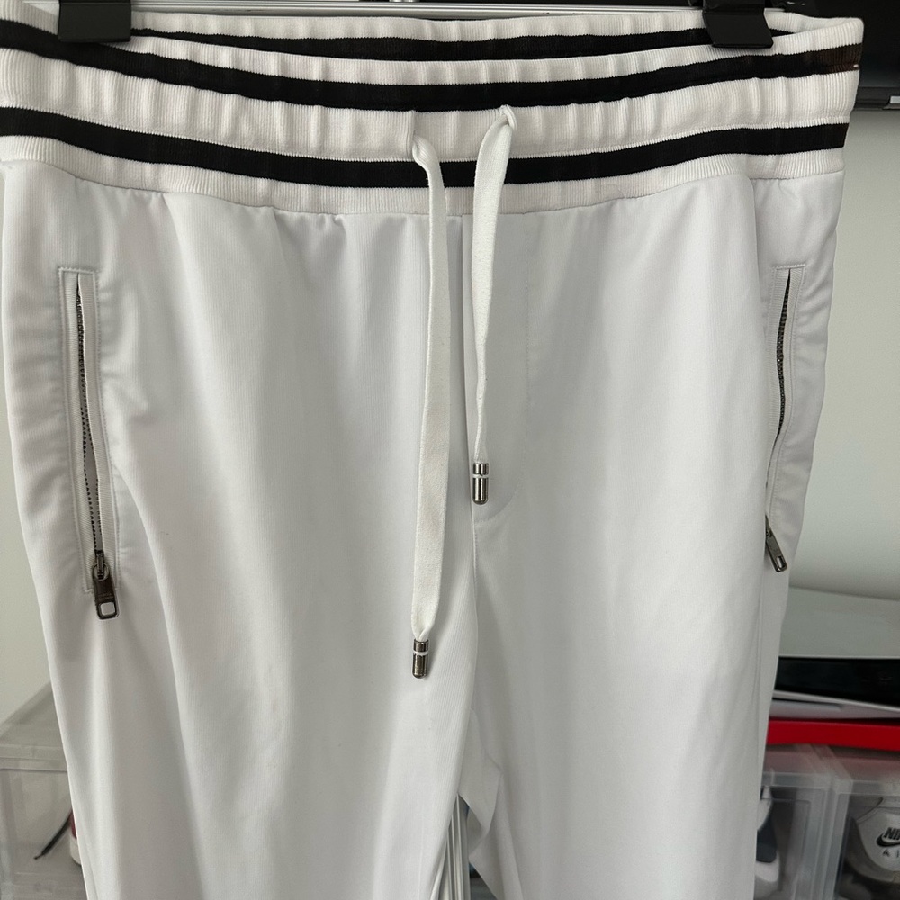 Dolce and Gabanna White Track Pants